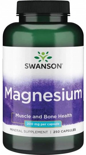 Swanson Оксид магния 200 mg 250 капс
