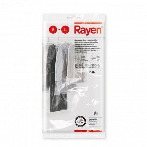 Комплект чехлов Rayen для одежды, 6 шт, 65х100 см, 3шт, 65х150 см 7889242