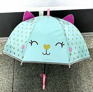 Зонт трость детский " кошка с ушками"