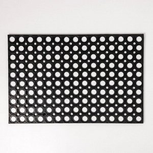 Коврик ячеистый грязесборный, 40x60x1,2 см, цвет чёрный
