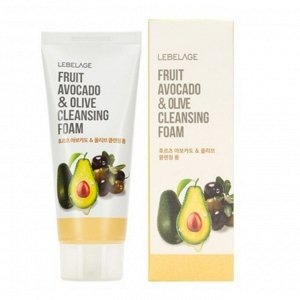 Lebelage Пенка для умывания с экстрактом авокадо и оливы Fruit Avocado &amp; Olive Cleansing Foam, 100 мл