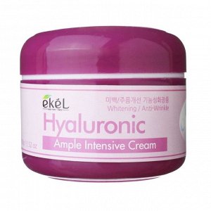 Ekel cosmetics Ekel Крем для лица ампульный увлажняющий с гиалуроновой кислотой Ample Intensive Cream Hyaluronic, 100 мл