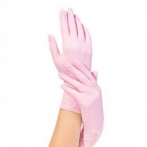 NitriMax Перчатки нитриловые неопудренные смотровые XS, розовый