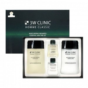 3W Clinic Набор для комплексного ухода за мужской кожей / Homme Classic Essential Skin Care Set, 150*2, 30*2 мл