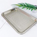 Поднос из нержавеющей стали / 31,5 x 21,5 x 1,8 см