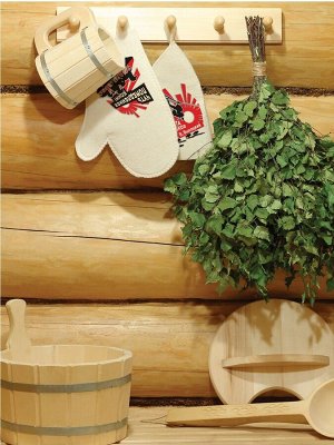 СОЮЗПАР / Набор для бани: шапка, рукавица. Коллекция В. Высоцкий (Кони)