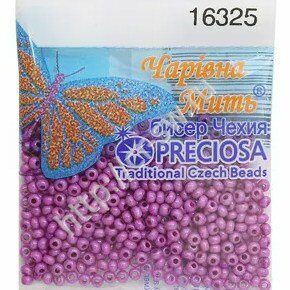 Бисер Чехия Preciosa №16325, 20гр фиолетовый глянцевый