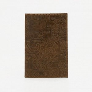 Обложка для паспорта, цвет оливковый 7447053