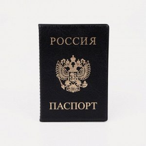 Обложка для паспорта, цвет чёрный 5195445