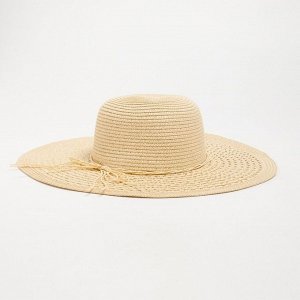Шляпа женская MINAKU цвет молочный, р-р 58