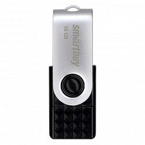Флэш накопитель USB/MicroUSB 16 Гб Smart Buy Trio 3-in-1 OTG (USB Type-A+USB Type-C+micro USB) (black/grey)