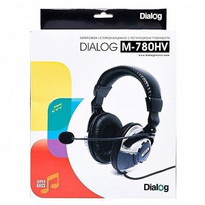 Компьютерная гарнитура Dialog M-780HV (black/silver)