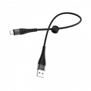 Кабель USB - micro USB Borofone BX32 Munificent  25см 2,4A (black)