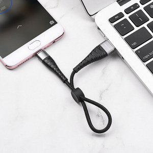 Кабель USB - micro USB Borofone BX32 Munificent  25см 2,4A (black)