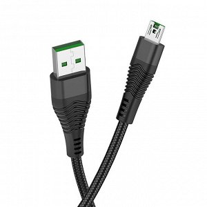 Кабель USB - micro USB Hoco U53 Flash  120см 4A (black)