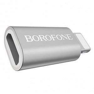 Адаптер Borofone BV5 Micro to Lightning Adapter (silver)