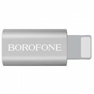 Адаптер Borofone BV5 Micro to Lightning Adapter (silver)