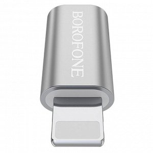 Адаптер Borofone BV5 Micro to Lightning Adapter (silver)