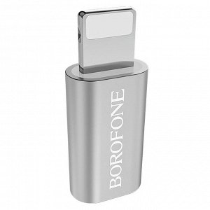 Адаптер Borofone BV5 Micro to Lightning Adapter (silver)