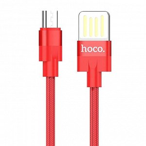 Кабель USB - micro USB Hoco U55 Outstanding (red)