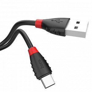 Кабель USB - Type-C Hoco X27 Excellent  120см 2,4A  (black)