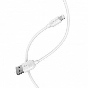 Кабель USB - Apple lightning Borofone BX14  200см 2,4A  (white)