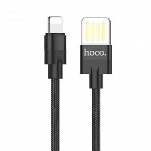 Кабель USB - Apple lightning Hoco U55 Outstanding  120см 2,4A (black)