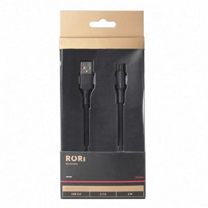 Кабель USB - micro USB Kurato RORI-M505  100см 2,7A (black)