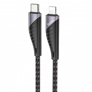 Кабель Type-C - Apple lightning Hoco U95  120см 3A (black)