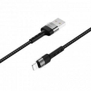 Кабель USB - Apple lightning Borofone BX34 Advantage  100см 2,4A (black)