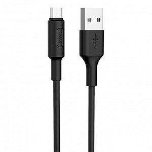 Кабель USB - micro USB Hoco X25 Soarer для HTC/Samsung (100 см) (black)
