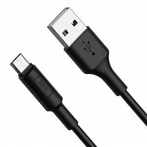 Кабель USB - micro USB Hoco X25  100см 2A (black)