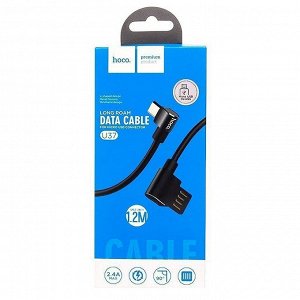 Кабель USB - micro USB Hoco U37  120см 2,4A (black)