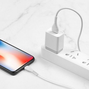 Кабель USB - Apple lightning Hoco X37 Cool power  100см 2,4A  (white)