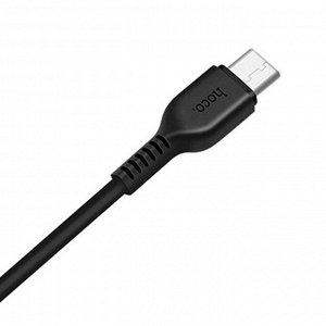 Кабель USB - Type-C Hoco X20 Snow Storm  100см 2,4A (black)