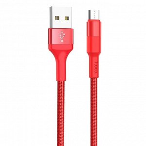 Кабель USB - micro USB Hoco X26 Xpress для HTC/Samsung (100 см) (red)