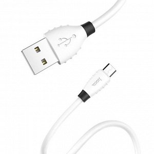 Кабель USB - micro USB Hoco X27 Excellent  120см 2,4A  (white)