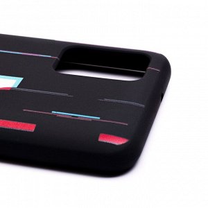 Чехол-накладка SC220 для "Samsung SM-A025 Galaxy A02s" (black/red) (002)