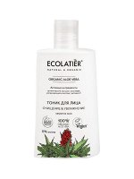 Тоник д/лица Ecolatier Green Очищение &amp; Увлажнение Серия Organic Aloe Vera, 250 мл