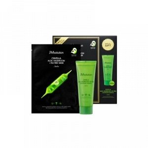 JM SOLUTION CENTELLA ALOE+MUSHROOM+TEA TREE MASK&#038;SHOOTING ESSENCE SPECIAL SEТ Набор маска+эссенция