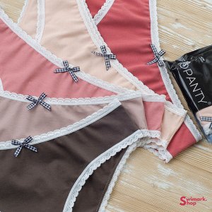 Набор женских трусов TOPANTY 1001, BIKINI, 5 шт/уп, Color Mix