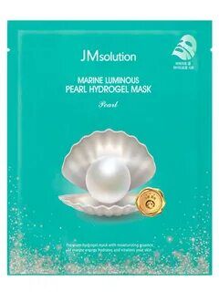 JM SOLUTION MARINE LUMINOUS PEARL HYDROGEL MASK 30g Гидрогелевая маска с экстрактом жемчуга 30г