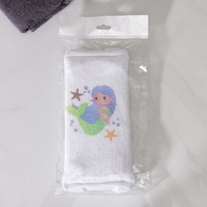 Мочалка-лента для тела хлопковая Доляна «Русалочка», 10,5x25 см