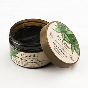 Гель для тела ECL GREEN Интенсивное увлажнение Серия ORGANIC ALOE VERA & Сharcoal, 250 мл