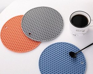 Силиконовый коврик-прихватка Round Pad Silicone / 18 см