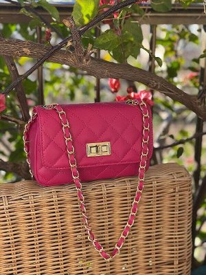 Сумка с цепочкой PELLE · COCO · (450) Fuxia