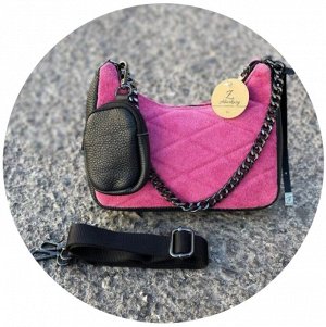 Сумка с цепочкой AB.Z · Pelle · 21-19 (370) FUXIA
