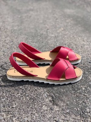 АБАРКАСЫ - ZAPATOS Босоножки от испанского производителья Ab.Zapatos Cruz-Yute FUXIA