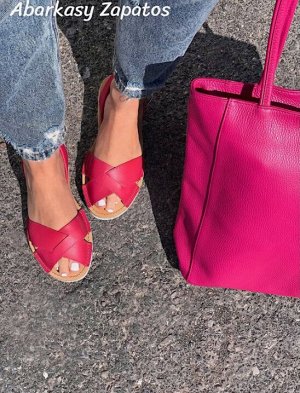АБАРКАСЫ - ZAPATOS Босоножки от испанского производителья Ab.Zapatos Cruz-Yute FUXIA
