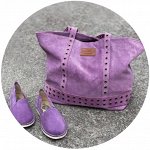 АВ. Zapatos CAMPING LAVANDA+Ab.Zapatos SHOPPER Lavanda